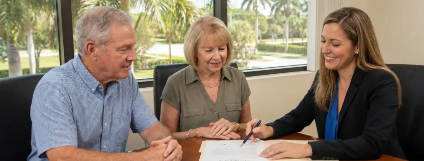 A estate planning attorning helping clients